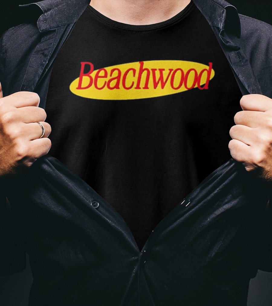 Beachwood Seinfeld Yellow Oval Red T-Shirt