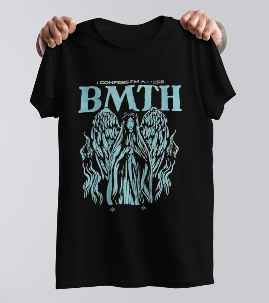 BMTH I Confess I'm A Mess Angel Wings Alternative Metal Band T-Shirt