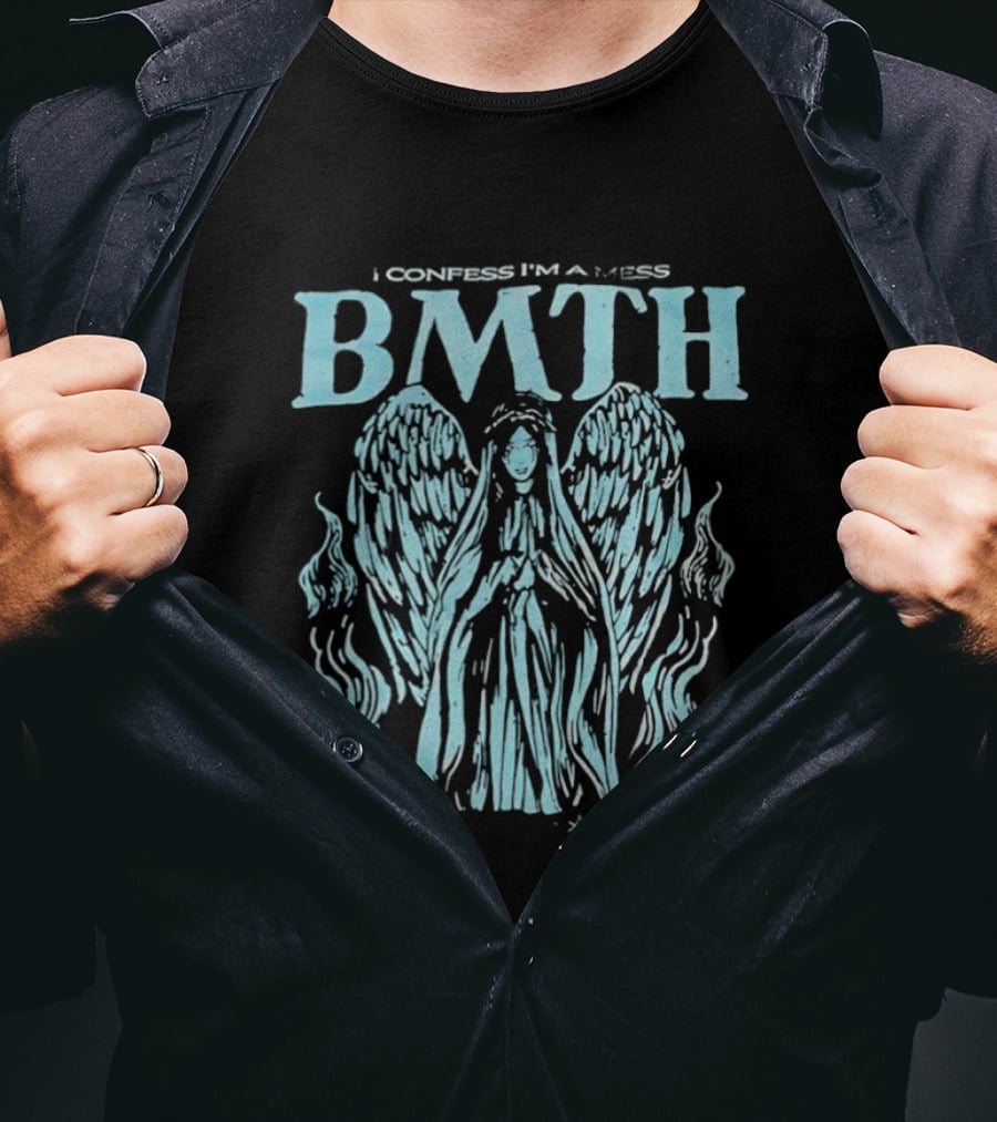 BMTH I Confess I'm A Mess Angel Wings Alternative Metal Band T-Shirt