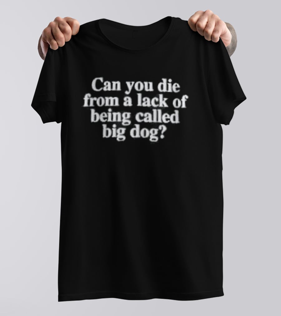Can You Die From A Lack Of Being Called Big Dog T-Shirt