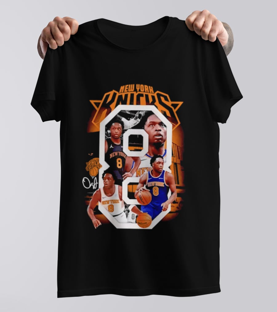 New York Knicks OG Anunoby 8 Basketball Jersey T-Shirt
