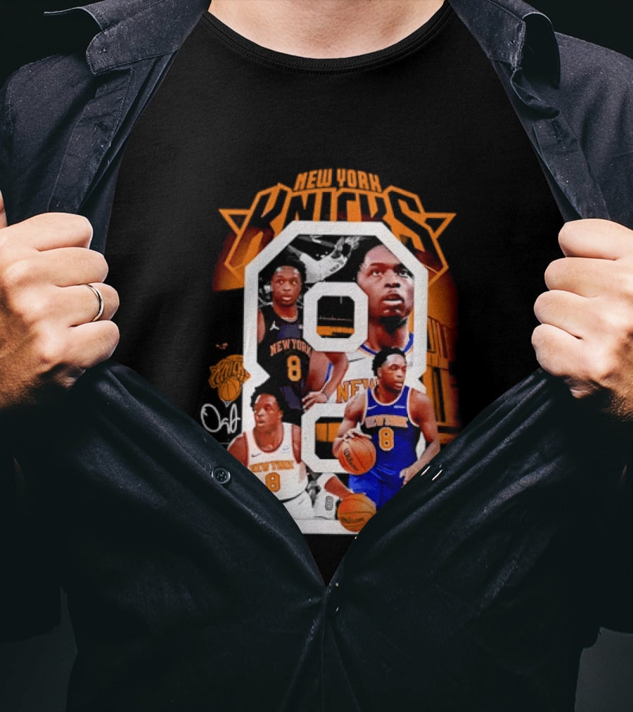 New York Knicks OG Anunoby 8 Basketball Jersey T-Shirt
