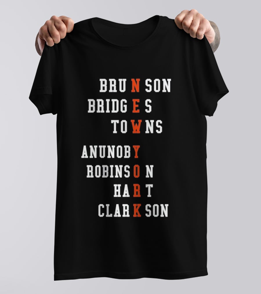 New York Knicks Players Names As Team Name T-Shirt