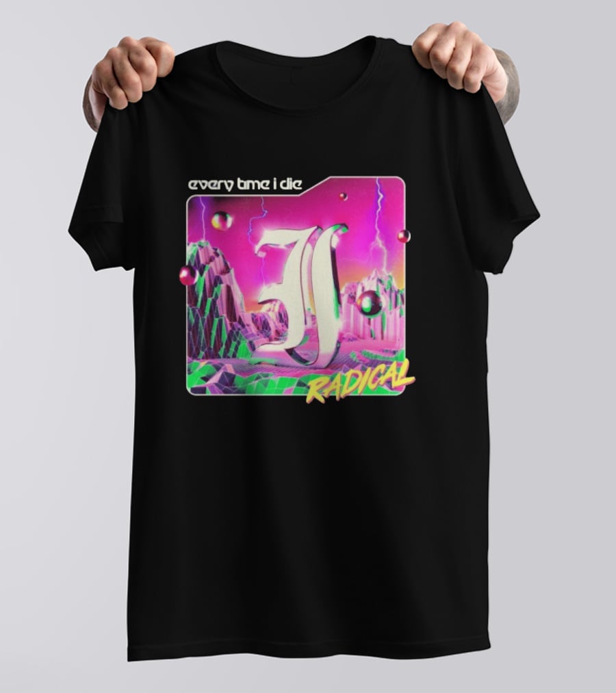 Epitaph Records Every Time I Die Radical Neon 3D Mountains T-Shirt
