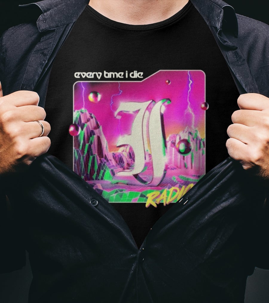 Epitaph Records Every Time I Die Radical Neon 3D Mountains T-Shirt