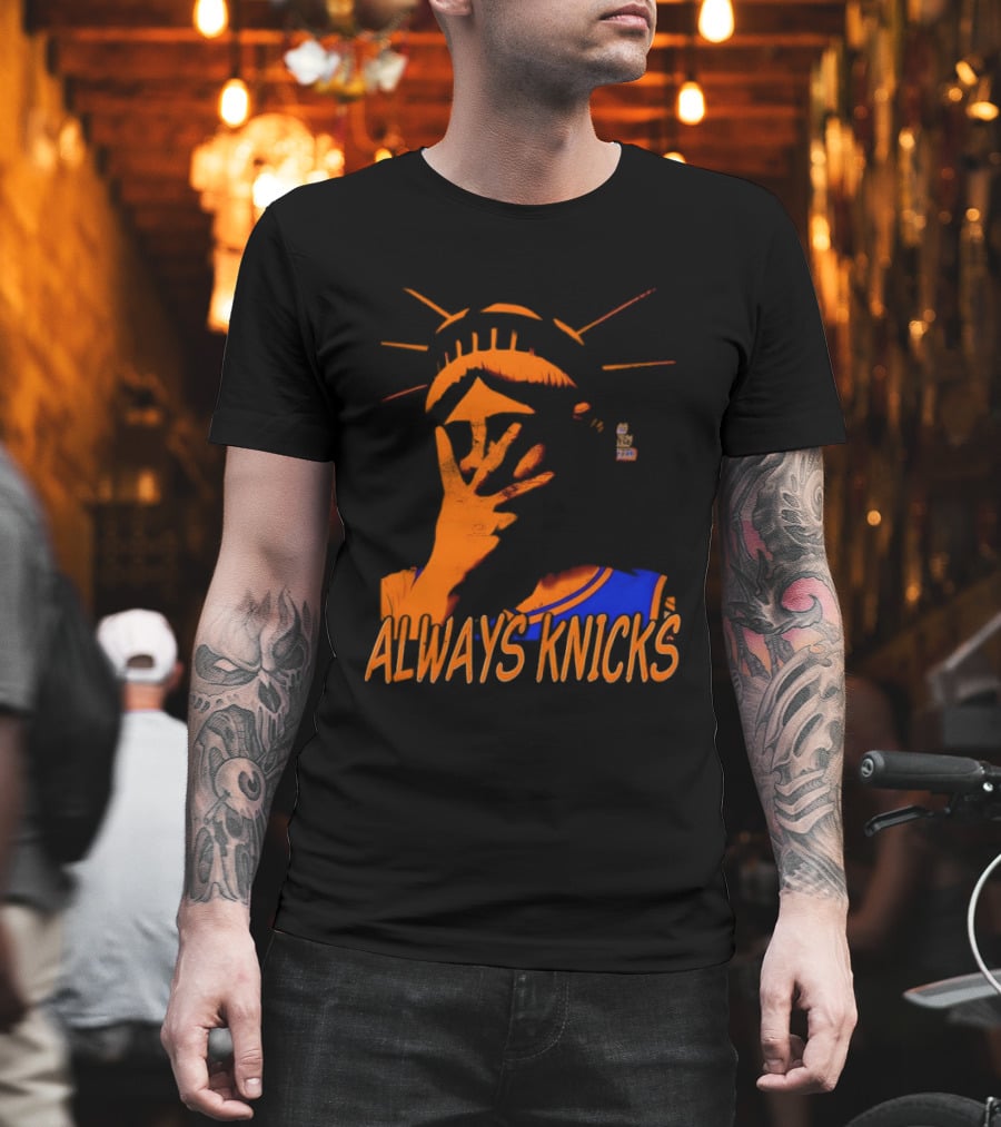Always Knicks Statue Of Liberty Jalen Brunson New York Knicks NBA 2026 T-Shirt