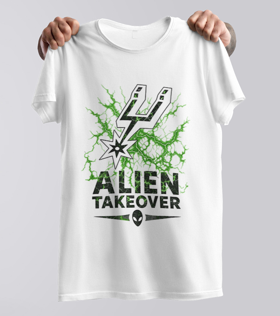 Alien Takeover San Antonio Spurs Basketball 2026 T-Shirt