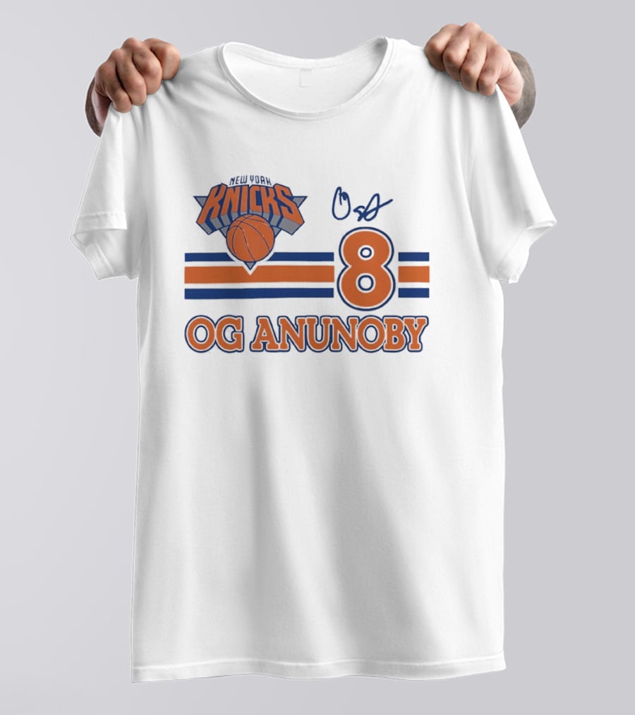 Knicks Basketball OG Anunoby 8 Signature T-Shirt