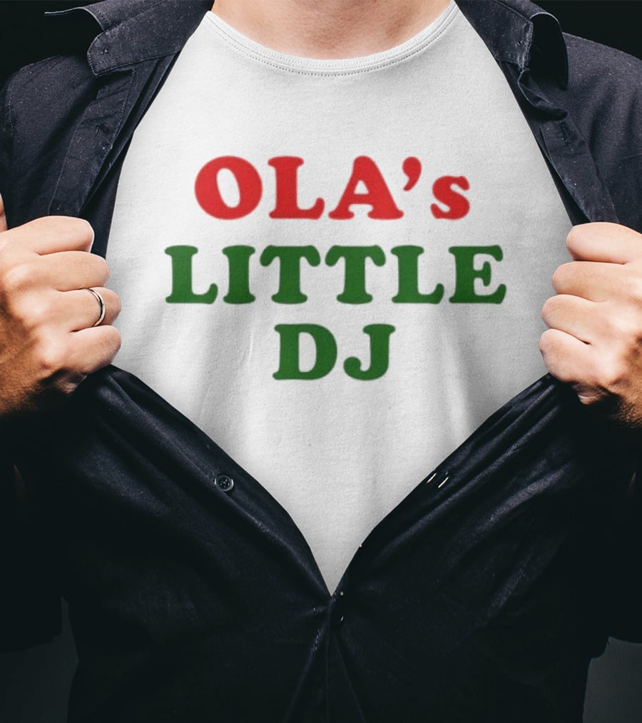 Ola's Little DJ Retro Music Lover T-Shirt