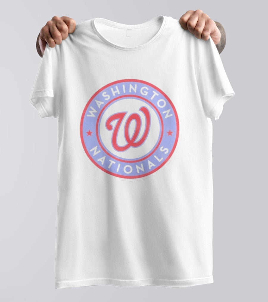 Washington Nationals Curly W Star Baseball T-Shirt