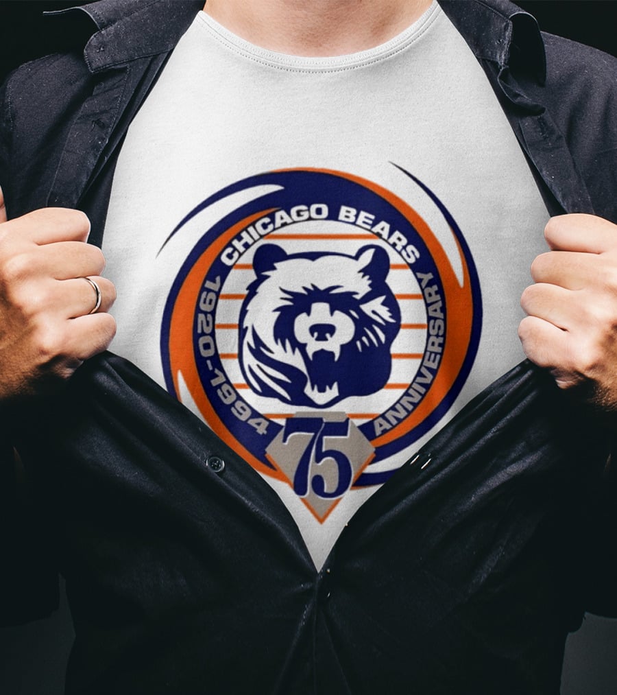 Chicago Bears 75th Anniversary 1920 1994 T-Shirt