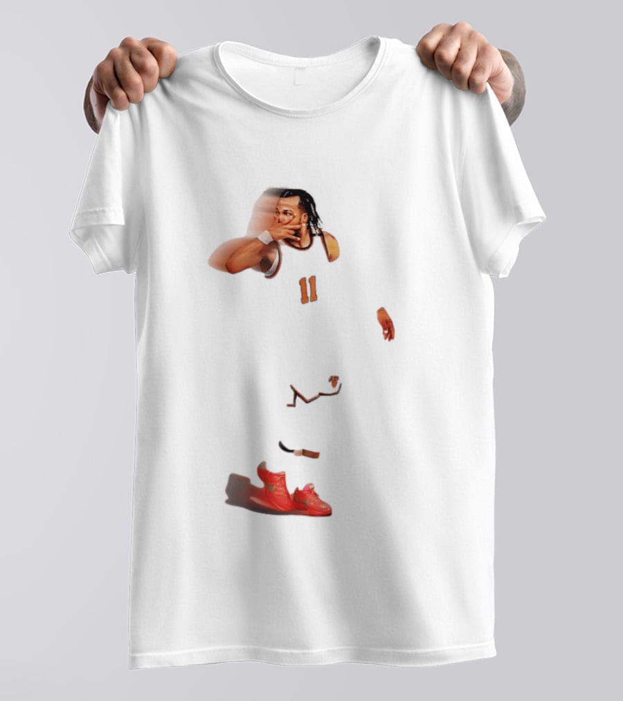 Jalen Brunson New York Knicks NBA Player Unique Distorted T-Shirt