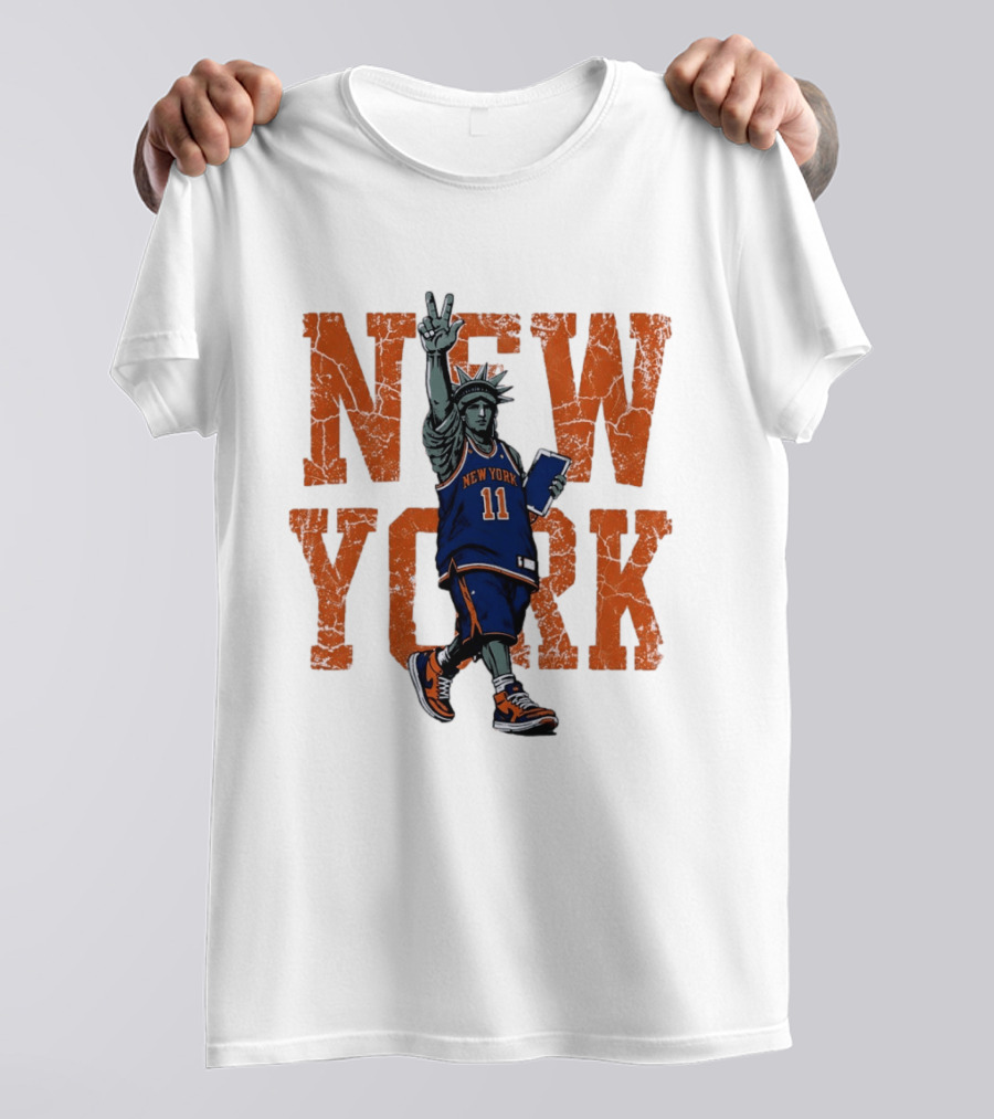 Jalen Brunson New York Knicks NBA Liberty 11 T-Shirt
