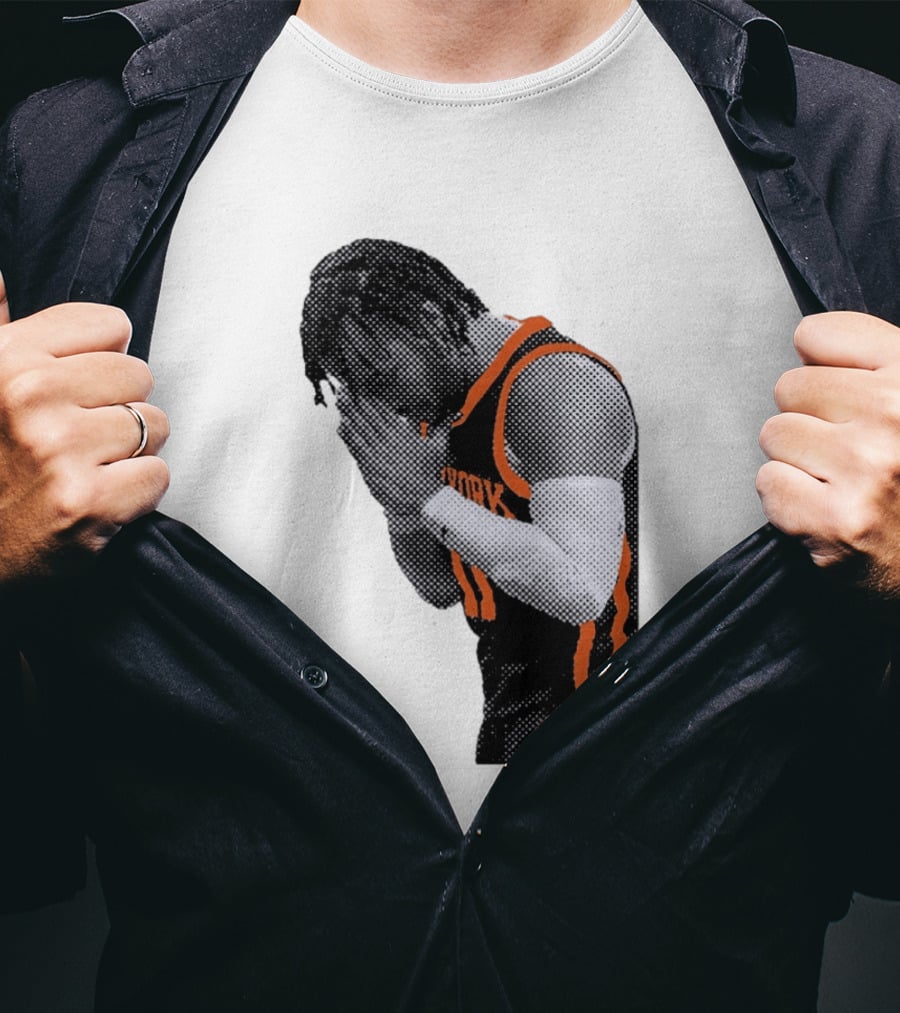 New York Knicks Jalen Brunson NBA Jersey Player Focus T-Shirt