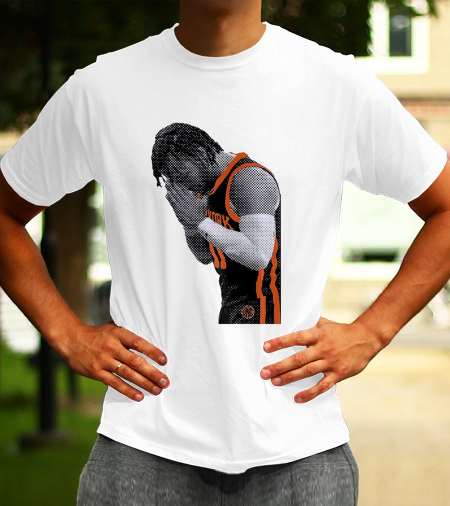 New York Knicks Jalen Brunson NBA Jersey Player Focus T-Shirt