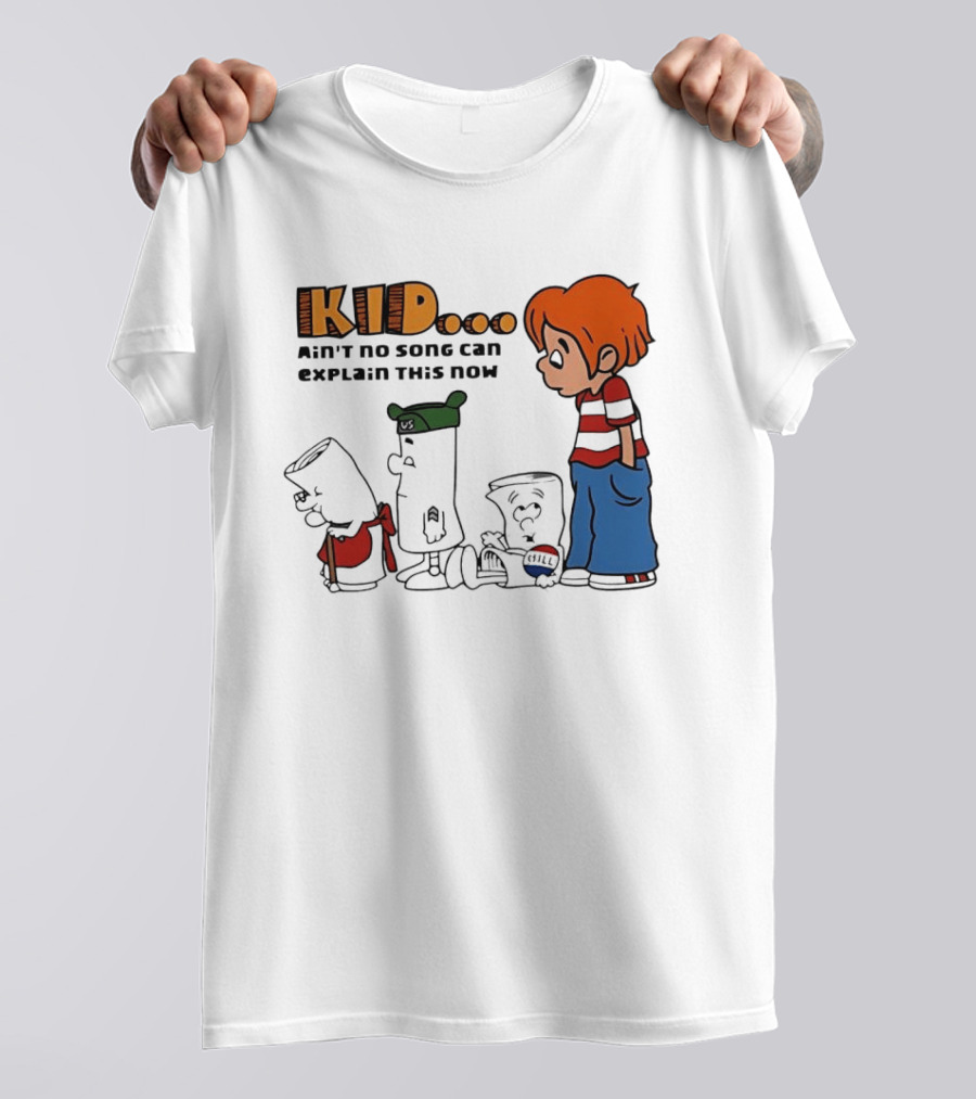 Kid Ain't No Song Can Explain This Now Retro Cartoon T-Shirt