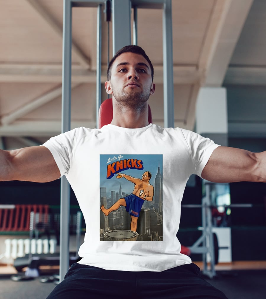 Let's Go Knicks New York George Costanza Statue Of Liberty T-Shirt