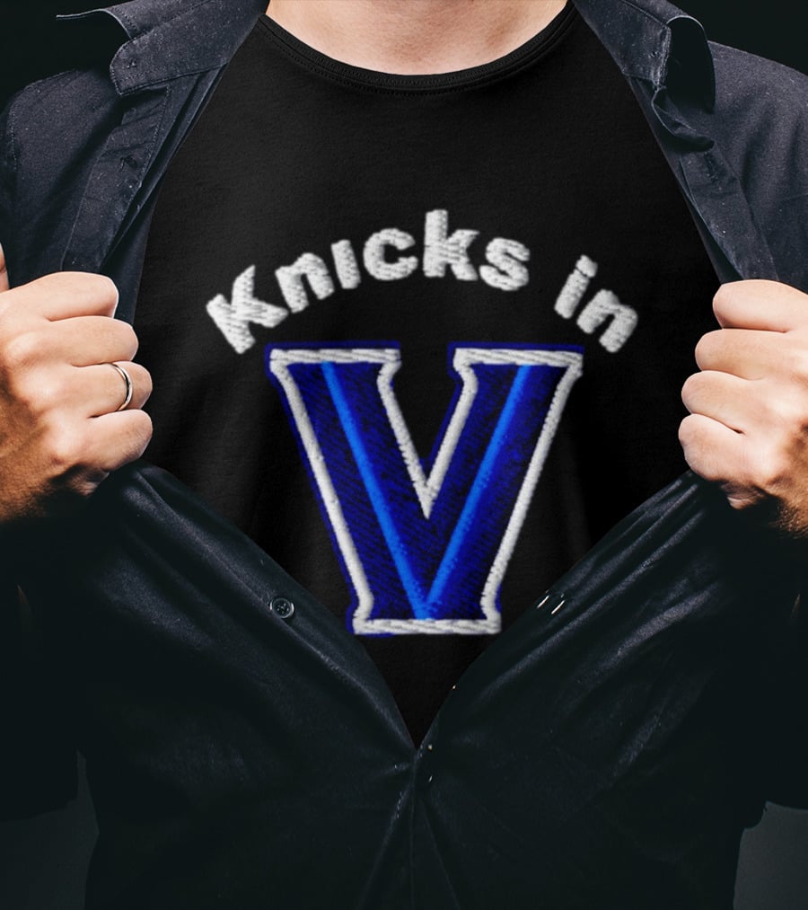 Knicks In V Basketball New York Villanova Wildcats T-Shirt
