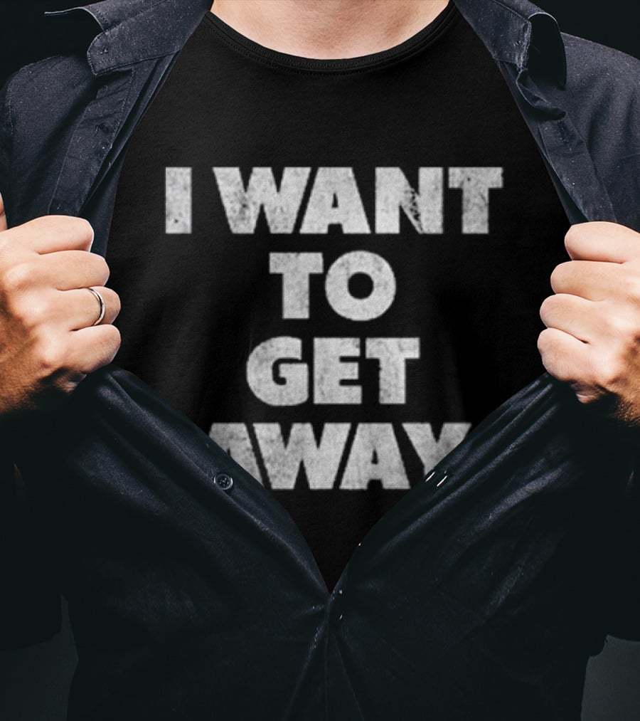 Lenny Kravitz I Want To Get Away I Want To Fly Away Lyric Bold White T-Shirt