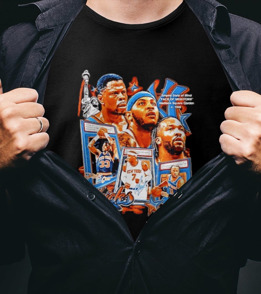 Empire State Of Mind New York Knicks Legends Madison Square Garden C. 1946 T-Shirt