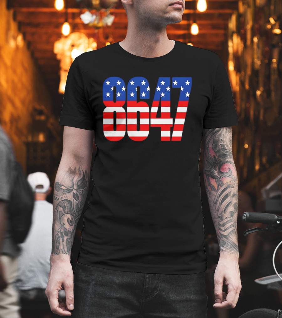 Patriotic American Flag 8647 Independence Day Stars And Stripes T-Shirt