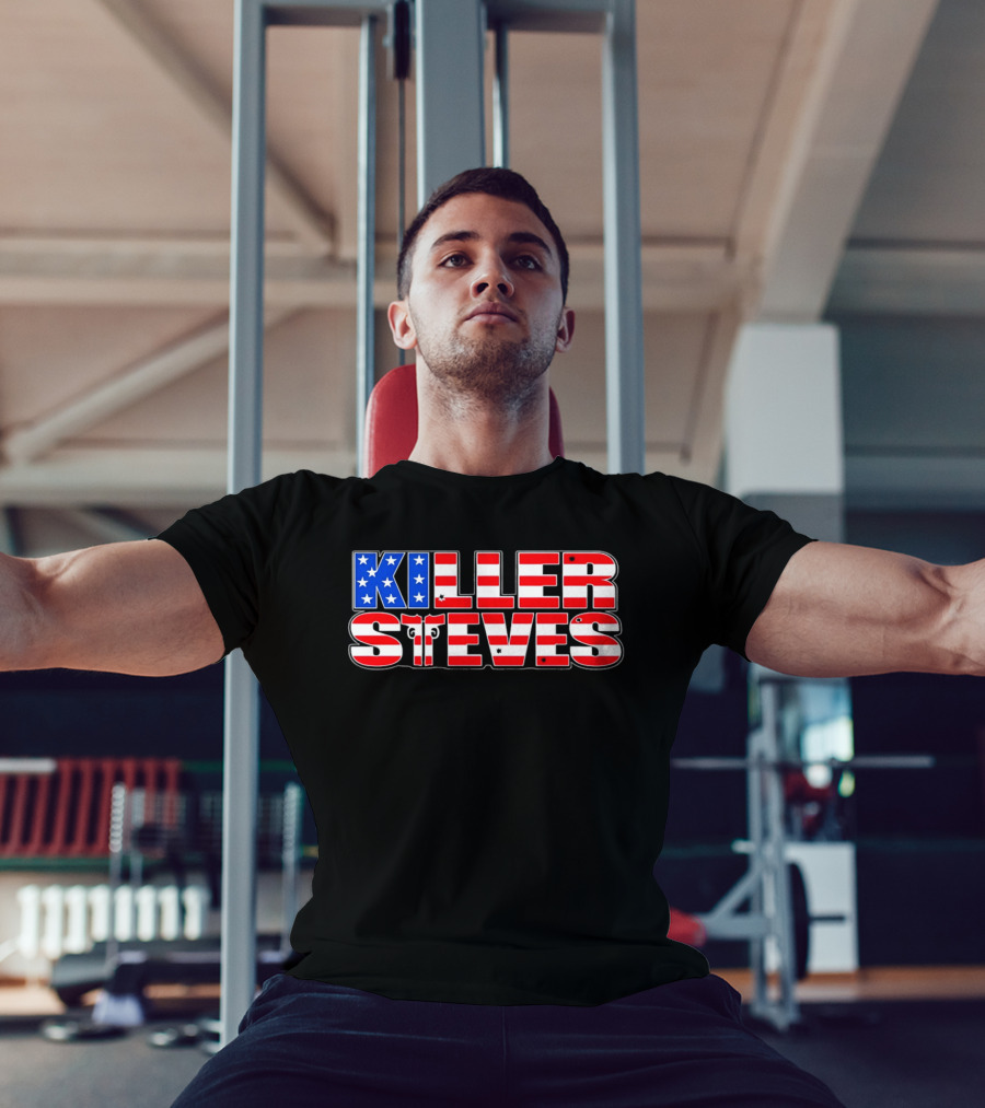 Killer Steves American Flag Stars And Stripes T-Shirt