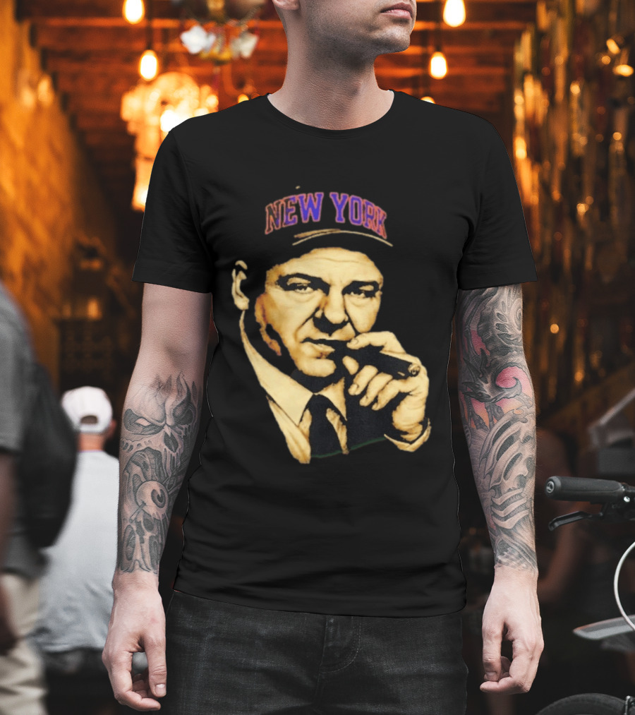 Tony Soprano Cigar New York Knicks Basketball Iconic Fusion T-Shirt