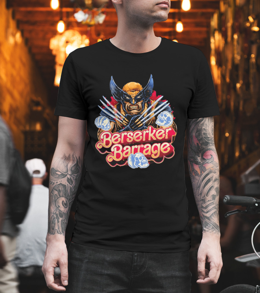 Berserker Barrage Wolverine Claw Attack Mode T-Shirt