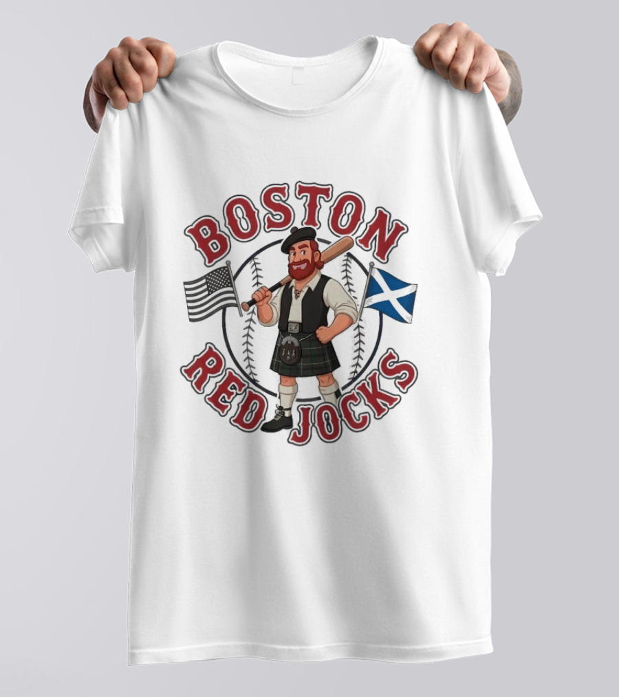Boston Red Sox Scottish Heritage Baseball T-Shirt