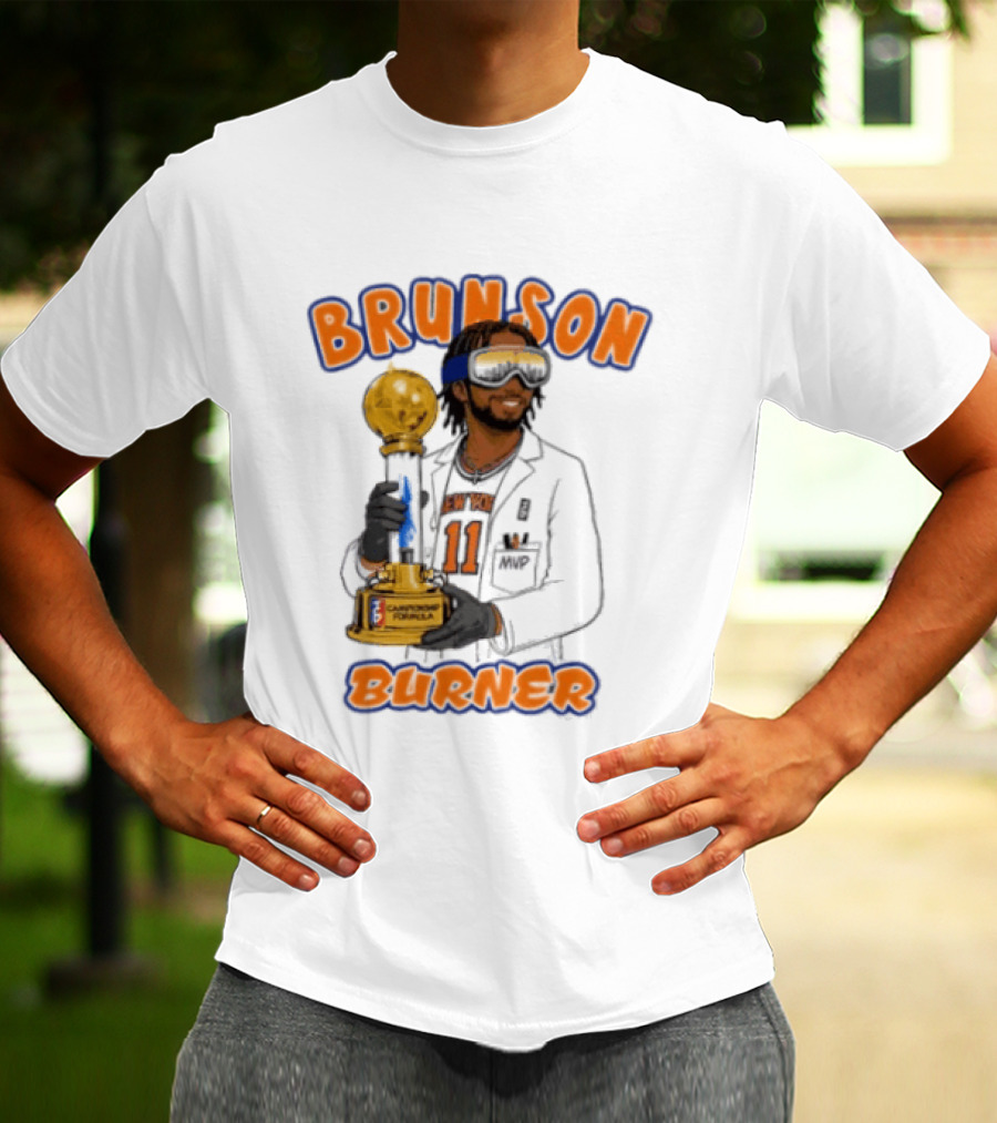 Brunson Burner Jalen Brunson New York Knicks Championship Formula T-Shirt