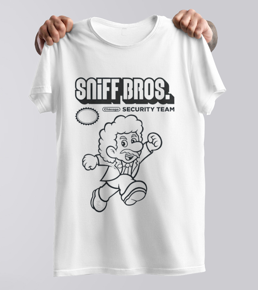Chicago Bulls NBA Sniff Bros Security Team Mario Bros T-Shirt