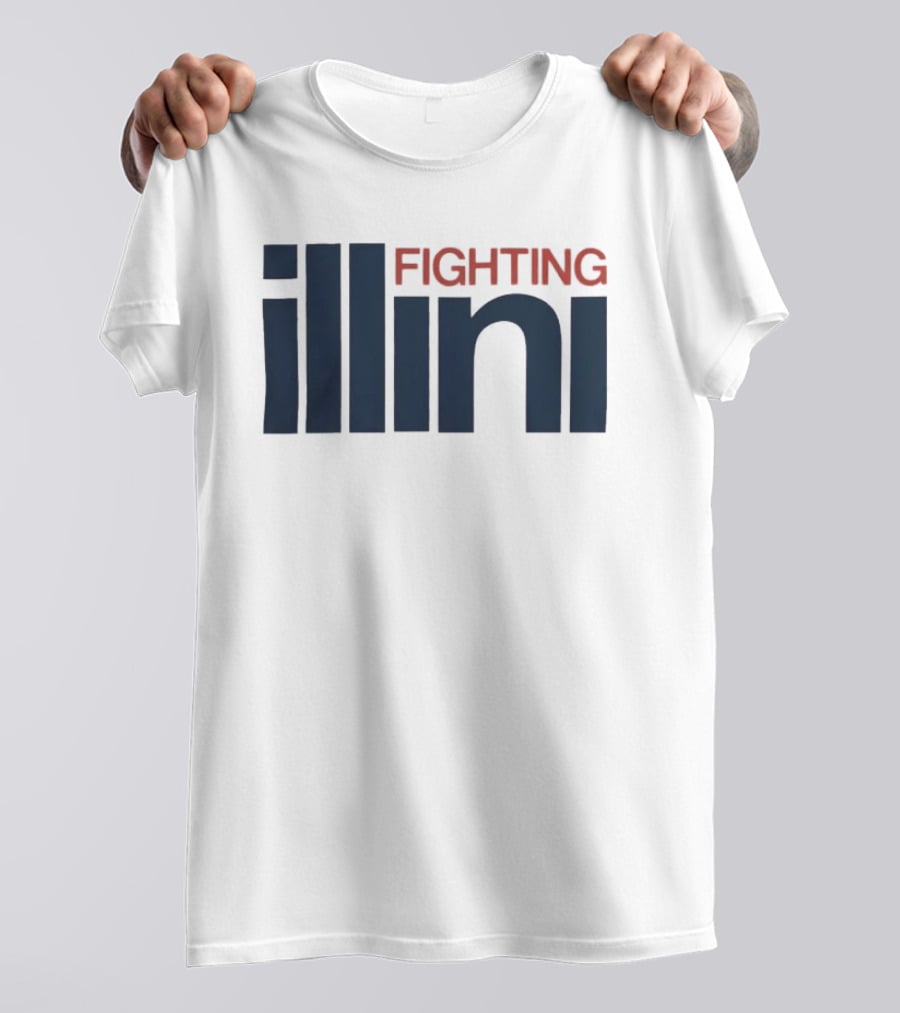 Illinois Fighting Illini Navy Blue And Orange T-Shirt