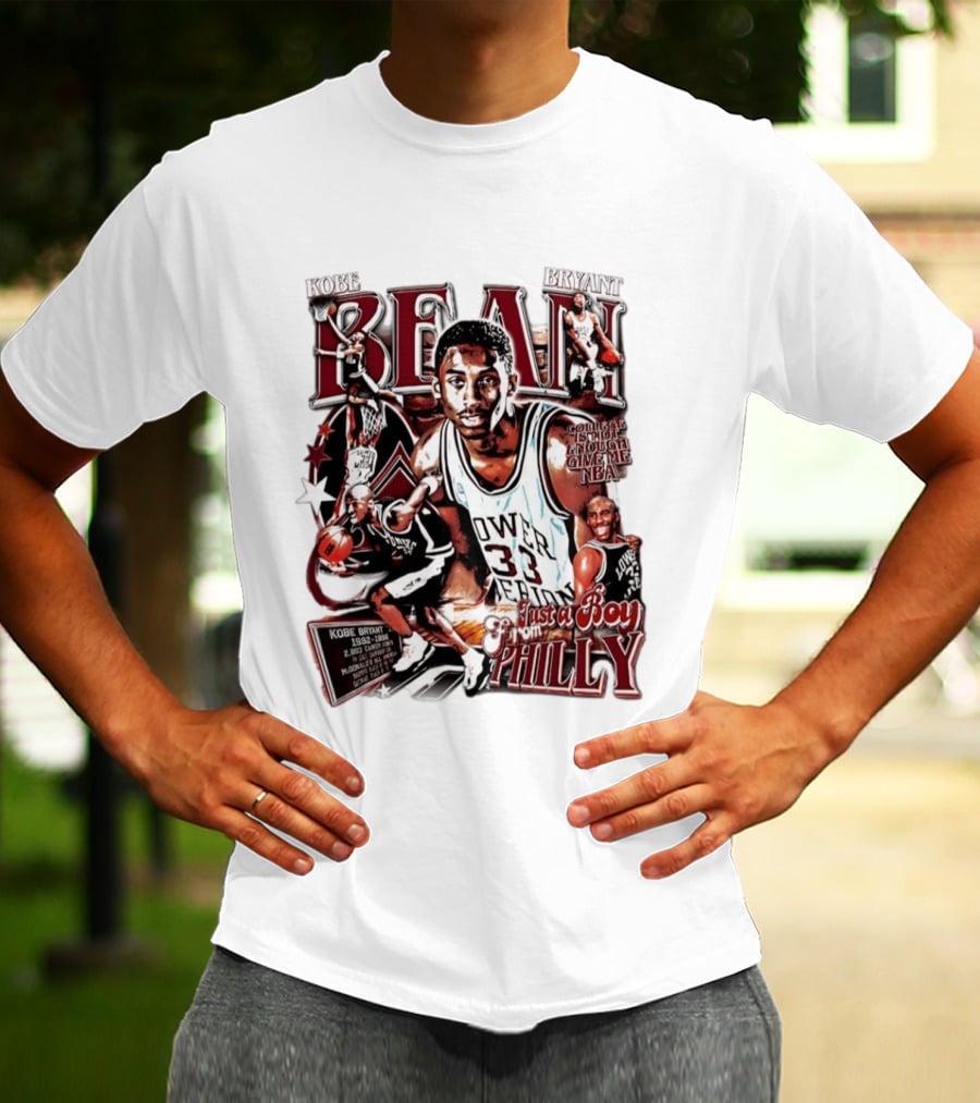 Kobe Bryant Bean Lower Merion High School Just A Boy From Philly 33 Jersey Basketball Legends T-Shirt