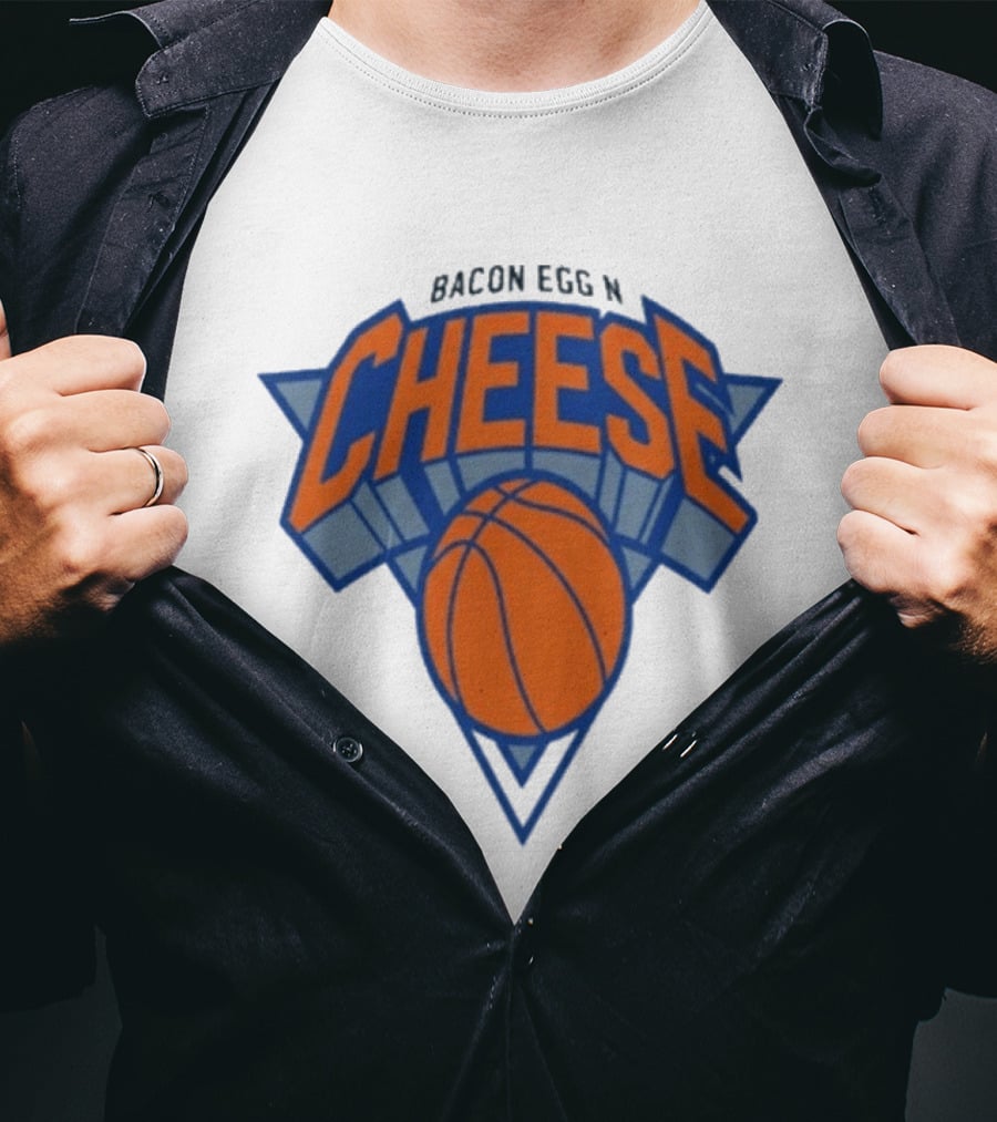 New York Knicks Bacon Egg N Cheese Basketball T-Shirt