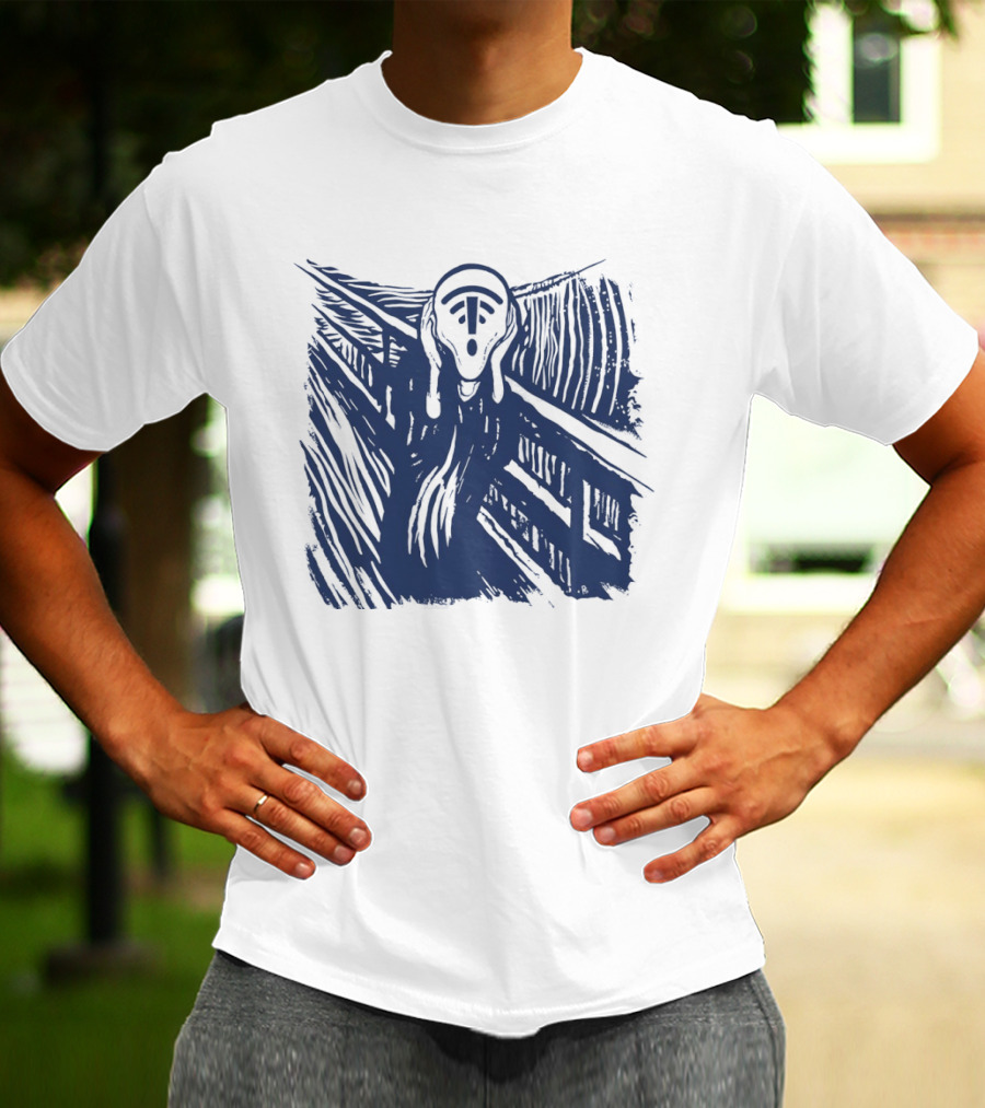 The Scream WiFi Connection Signal Error Loss Iconic Expression T-Shirt