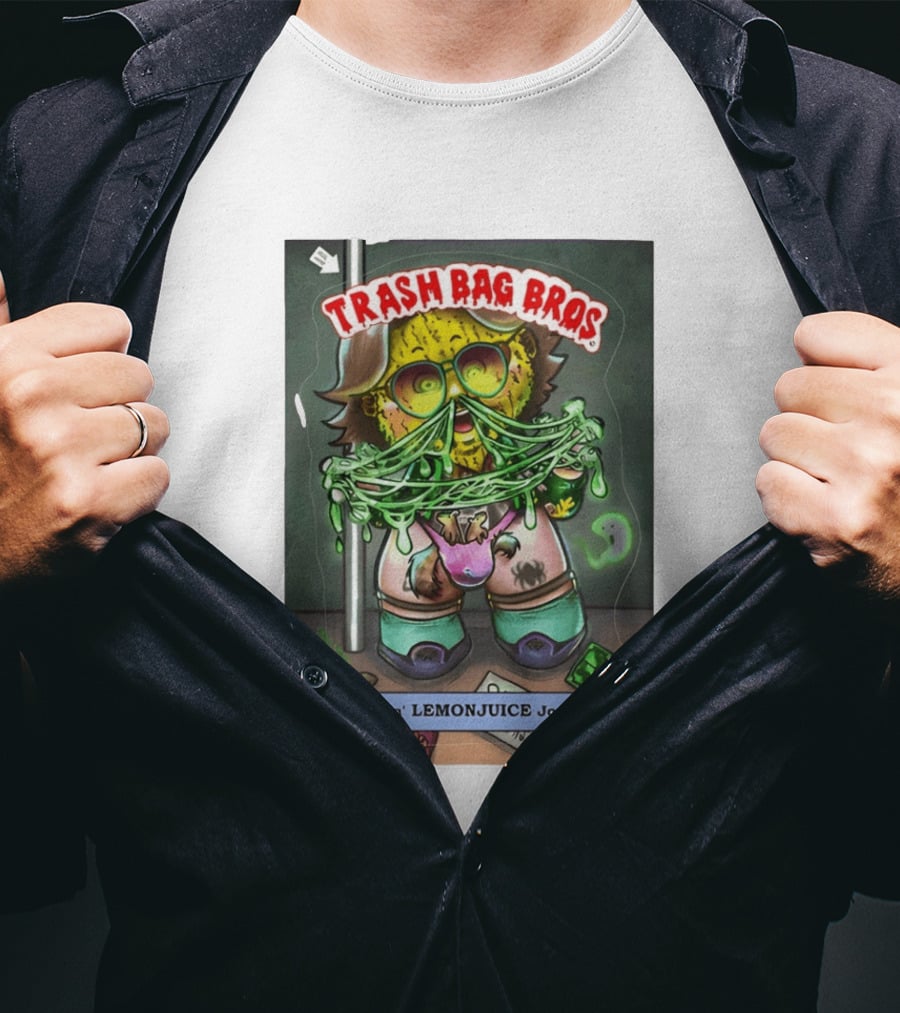 Trash Bag Bros Leakin Lemonjuice Jones Retro Style Comic T-Shirt