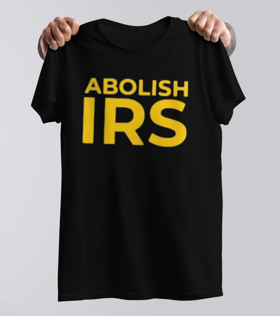 Abolish IRS Bold Yellow T-Shirt