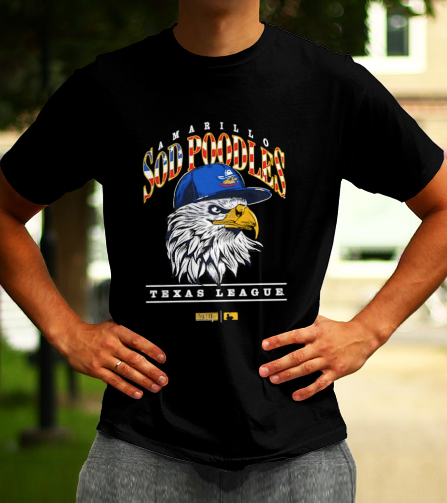 Amarillo Sod Poodles Eagle Texas League Baseballism T-Shirt