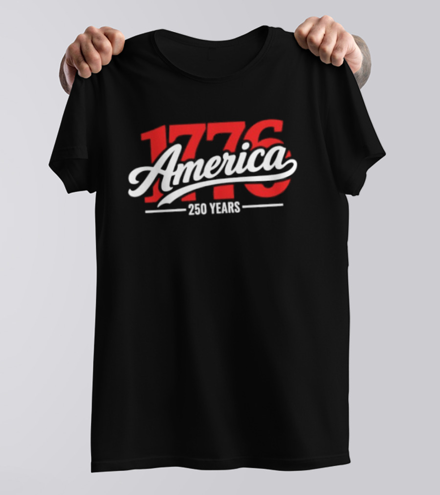 America 1776 250 Years Chicago Cubs Baseball T-Shirt