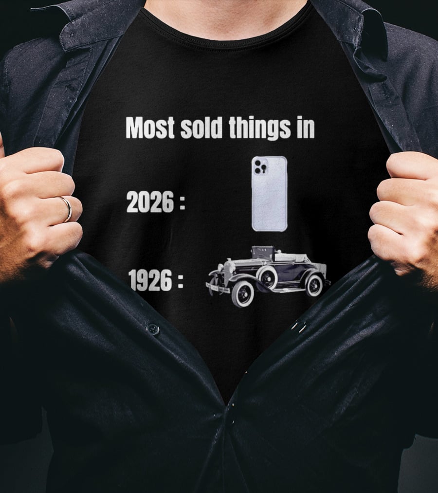 Most Sold Things 2026 IPhone 1926 Car 1826 T-Shirt