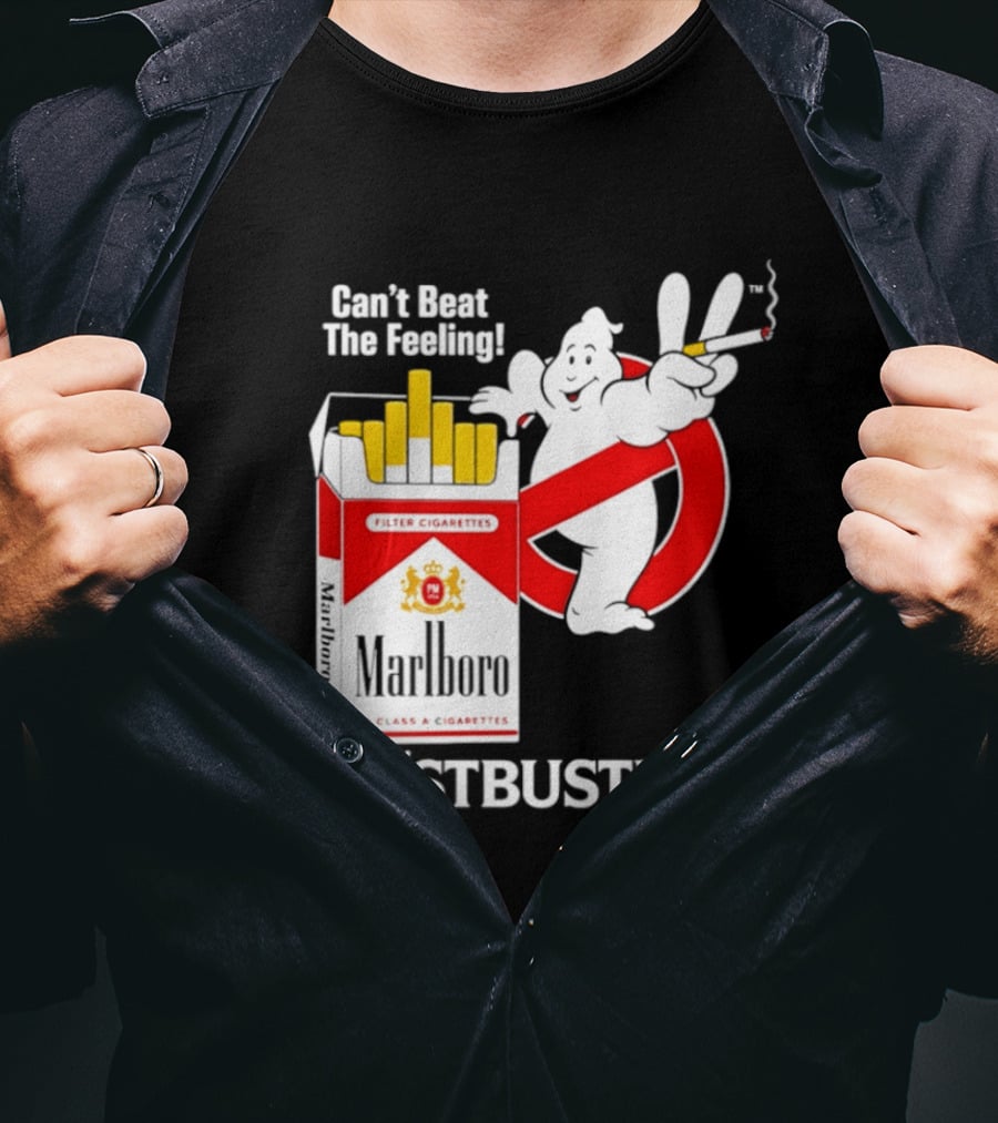 Can't Beat The Feeling Ghostbusters II Smoking Makes Me Feel Good Filter Cigarettes T-Shirt