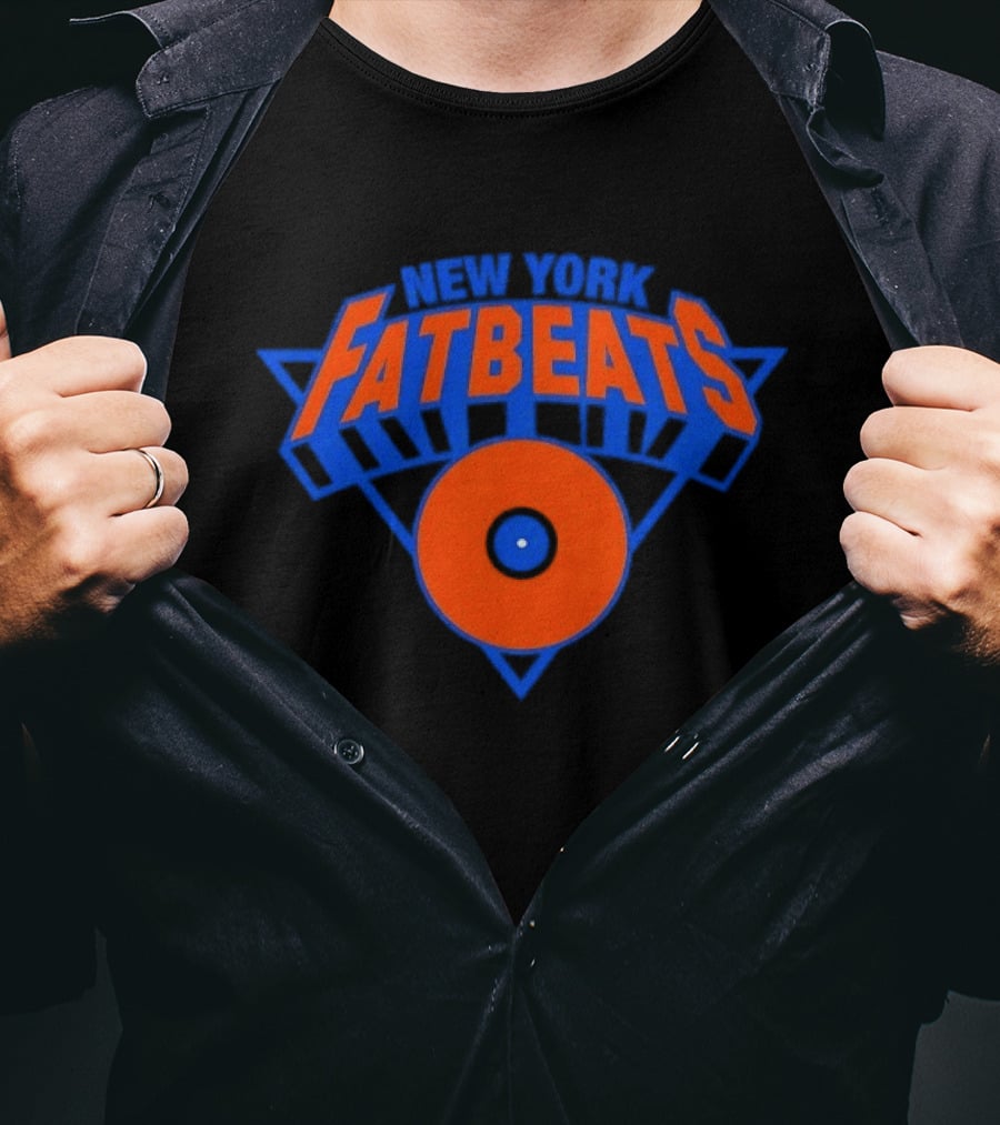 New York Knicks Fatbeats Vinyl Record T-Shirt