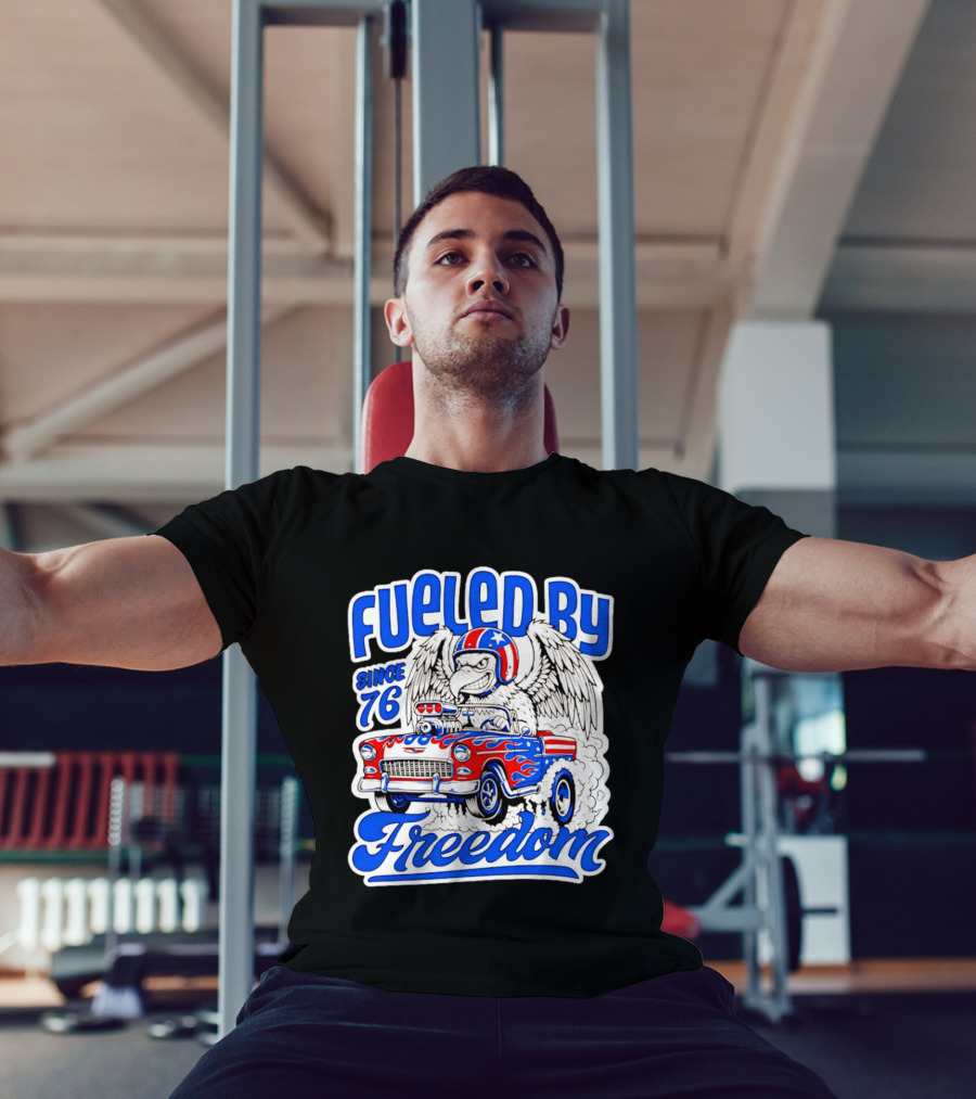 Fueled By Freedom Eagle Hot Rod USA Since 76 T-Shirt