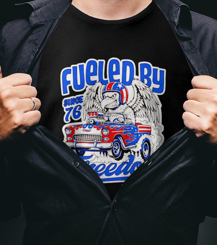 Fueled By Freedom Eagle Hot Rod USA Since 76 T-Shirt