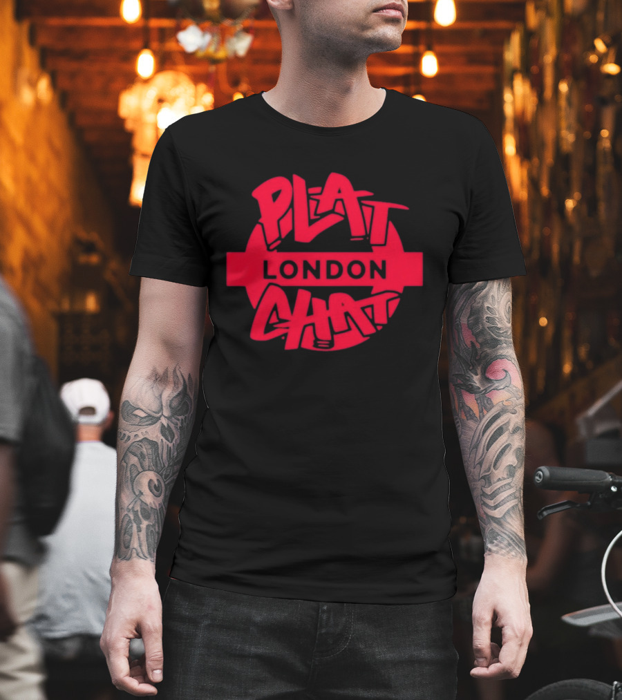 Plat Chat London Red Circular T-Shirt