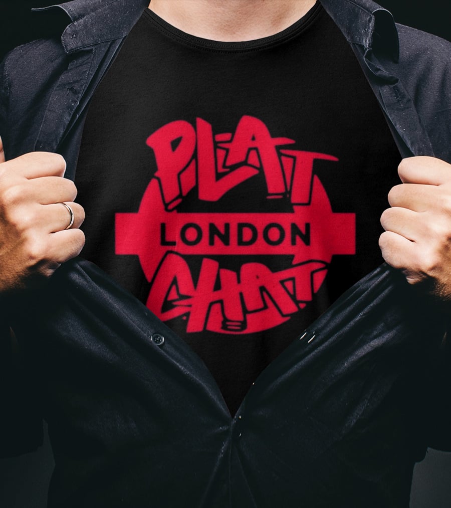 Plat Chat London Red Circular T-Shirt