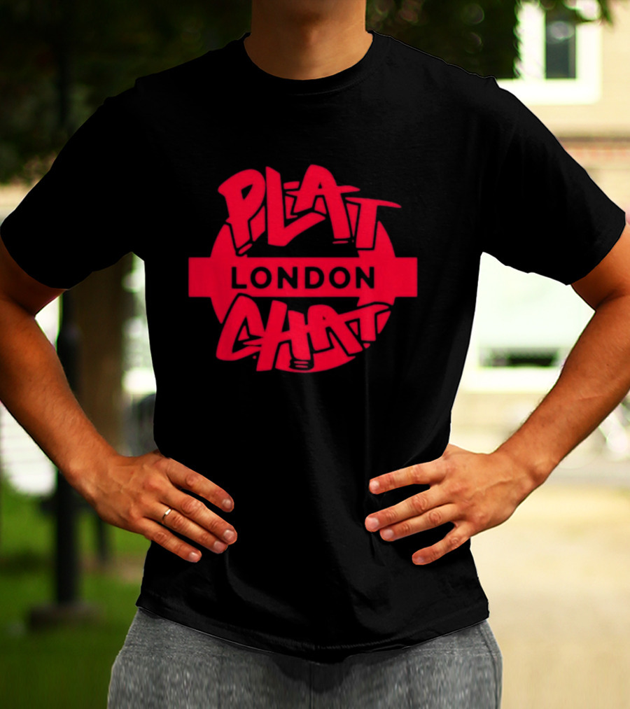 Plat Chat London Red Circular T-Shirt