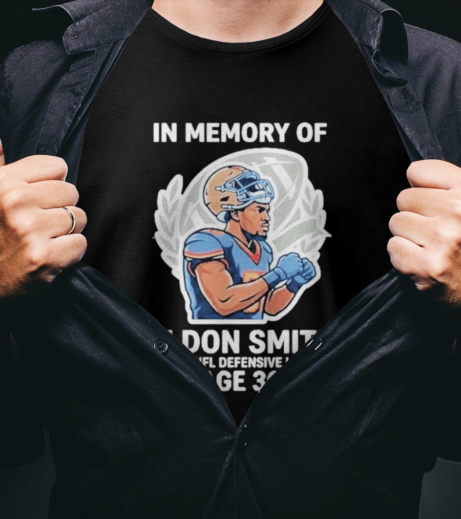 In Memory Of Aldon Smith Former NFL Defensive Lineman Age 36 T-Shirt