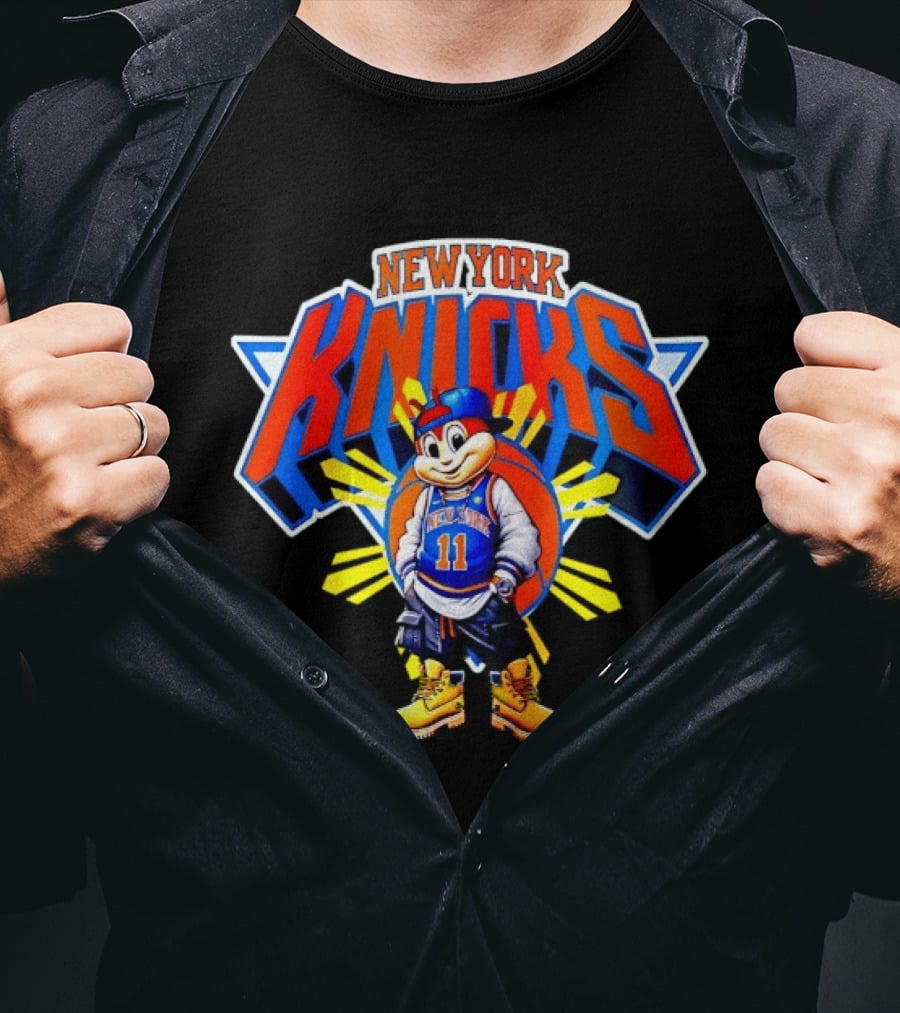 New York Knicks Jollibee Jalen Brunson Basketball Collaboration T-Shirt