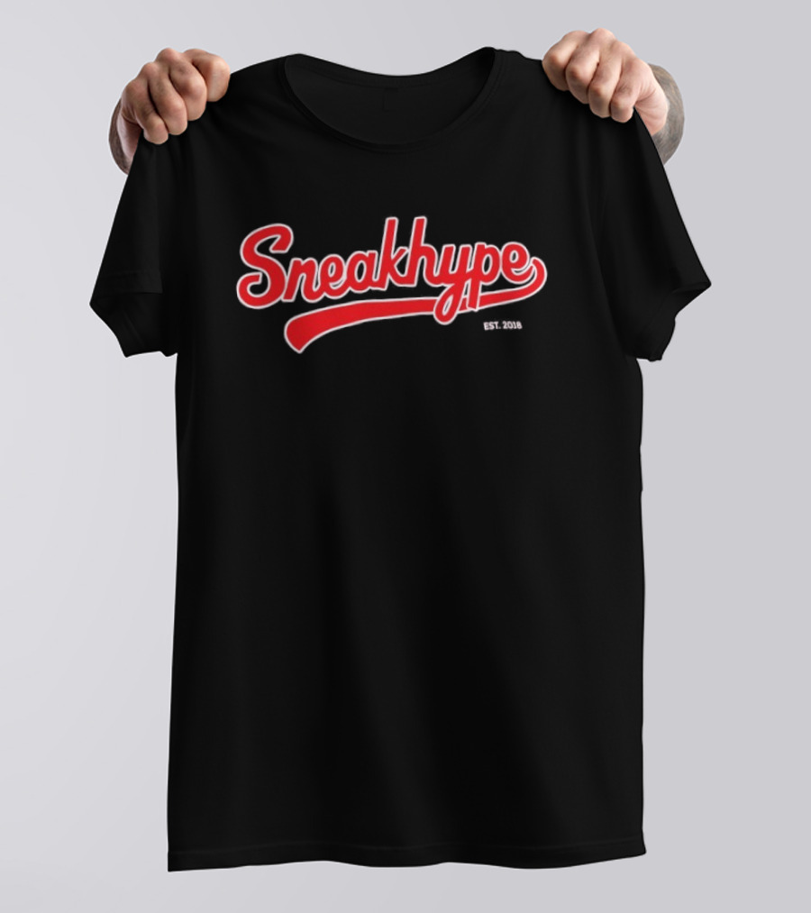 Sneakhype Est 2018 Vintage Script T-Shirt